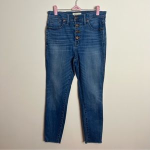 Madewell 10" High Rise Skinny Crop Jeans Women Size 28